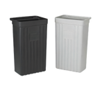 Thumbnail image #1 for Vollrath 9728810 Black High-Density Polyethylene Refuse Bin for Standard Truck and Tubular Carts Case of 6