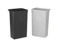 Vollrath Black High-Density Polyethylene Refuse Bin for Standard Truck and Tubular Carts