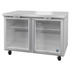 Thumbnail image #1 for Hoshizaki Steelheart 48-Inch 2-Section Undercounter Reach-In Refrigerator with Glass Doors