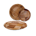 Thumbnail image #1 for 10-Inch Woven Wood Round Plate, Keyaki Wood