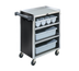 Thumbnail image #1 for Vollrath 97180 4-Shelf Stainless Steel Bussing Cart, 300 lb. Capacity, Black Vinyl Finish