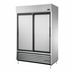 Thumbnail image #1 for True TSD-47-HC 2 Section Reach-In Refrigerator with Stainless Steel Solid Sliding Doors