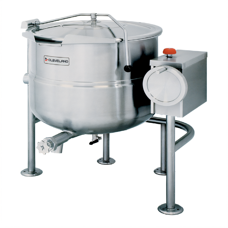 Product image #1 for Cleveland Range 125-Gallon Direct Steam Tilting Kettle with 316 Stainless Steel Liner
