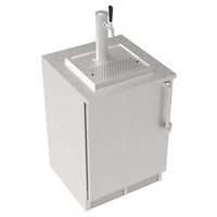 Krowne 24-Inch One-Section Draft Beer Cooler with Side-Mounted Self-Contained Refrigeration