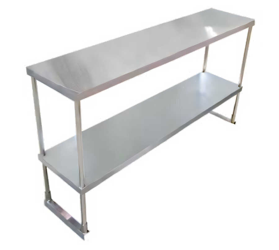 Product image #1 for Omcan 60-Inch Double Tier Stainless Steel Overshelf