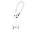 Thumbnail image #1 for EasyInstall Deck-Mount Pre-Rinse Unit with Spring-Action Gooseneck, 8-Inch Adjustable Centers, 24-Inch Riser, and 44-Inch Hose