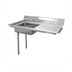 Thumbnail image #1 for Sapphire 3-Compartment Stainless Steel Sink with Left and Right Drainboards, 18 x 24 x 14 Inch Bowls