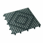 Thumbnail image #1 for Winco BML-12K Square Interlocking Plastic Bar Mat, 12" x 12", Black Case of 24