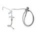 Thumbnail image #1 for T&S Brass Single-Hole Deck-Mount Pantry Mixing Faucet with 12-Inch Swing Nozzle and Spray Unit