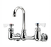 Thumbnail image #1 for Krowne Royal Series Splash-Mounted Commercial Faucet with 8-Inch Centers and 6-Inch Gooseneck Spout