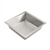 Thumbnail image #1 for Winco Stainless Steel 10 x 10 Inch Perforated Floor Drain Strainer with Flanged Top Rim