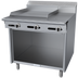 Thumbnail image #1 for Garland Cuisine Series 36-Inch Gas Heavy Duty Combination Top Range with Thermostatic 24-Inch Griddle, 12-Inch Hot Top, and Storage Base