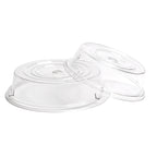 Thumbnail image #1 for Cambro 1000CWNH152 Clear Round Plastic Plate Cover, 10-3/16" Diameter, No Ventilation Hole Case of 12