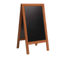 Thumbnail image #1 for Securit SBSM135 Deluxe Mahogany Double-Sided Sandwich Board – Large Outdoor Chalkboard Sign, 28-1/8 Inches x 2-3/8 Inches x 54-3/4 Inches