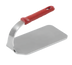 Thumbnail image #1 for Vollrath Flat-Bottom Stainless Steel Steak Weight with Red Silicone Handle, 2.5 lb