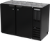 Thumbnail image #1 for Beverage-Air 48-Inch Two-Section Pass-Thru Open Food-Rated Back Bar Refrigerator, 4 Solid Doors, Black