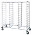 Thumbnail image #1 for Quantum Mobile Triple-Bay Bin Cart with Slides for 33 Bins, 24 x 60 x 69 Inches, Chrome Plated