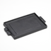 Thumbnail image #1 for American Metalcraft Mini Rectangular Cast Iron Griddle Plate with Handles, Dual-Sided Surface