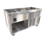 Thumbnail image #1 for Duke Manufacturing Thurmaduke TCM-60PG-N7 60-Inch Mobile Refrigerated Cold Food Unit with 8-Inch Cold Pan and Touchscreen Control