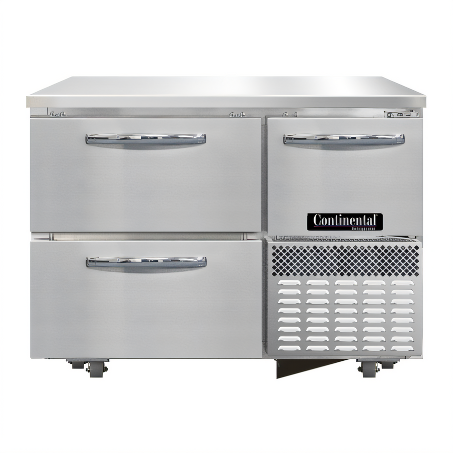 Product image #1 for Continental Refrigerator FA43SN-U-D 43" Shallow Depth Base Undercounter Freezer with Drawers and Door