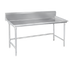Thumbnail image #1 for Advance Tabco BSR-48 Stainless Steel Sorting Table with 10-1/2-Inch Rear Backsplash, 48 x 30 Inches