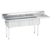 Thumbnail image #1 for Advance Tabco Special Value Fabricated 3-Compartment Sink with Right-Hand Drainboard, 74-1/2-Inch Long