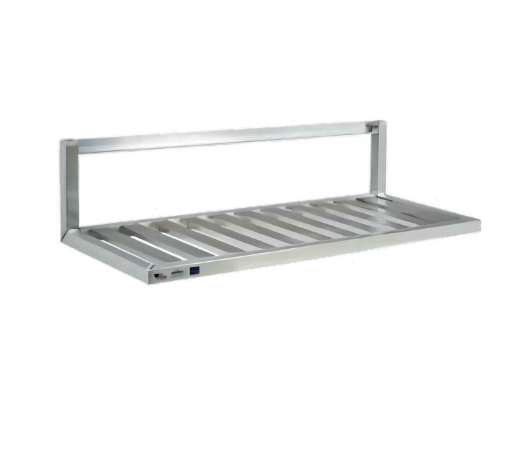 Product image #1 for Wall-Mounted Inverted Aluminum Shelf, 36 Inch W x 20 Inch D, 12 Gauge