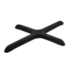 Thumbnail image #1 for Omcan USA 43154 Metal Cross-Shaped Table Base, 24 x 30 in, Black, Without Column