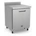 Thumbnail image #1 for Kelvinator Commercial 27-Inch One-Section Countertop Refrigerator Worktop with Backsplash, Solid Right-Hinged Door