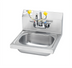 Thumbnail image #1 for Krowne Wall-Mount Stainless Steel Hand Sink/Eyewash Station with Gooseneck Faucet