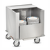 Thumbnail image #1 for FWE Heated Dish Storage Cart / Queen Mary Banquet Cart, 120-200 11-Inch Plate Capacity, Stainless Steel