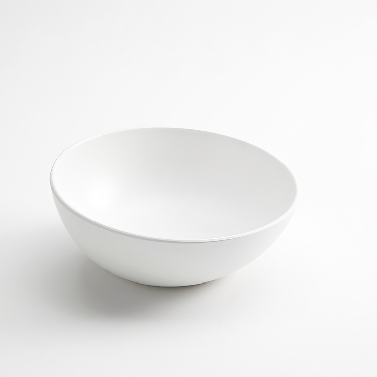 Product image #1 for Lift 40 oz. Round Angled White Melamine Bowl, 8-1/2 Inch