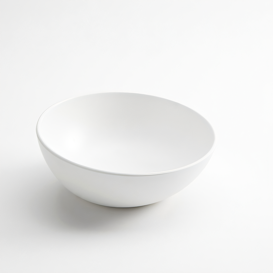 Product image #1 for Lift 40 oz. Round Angled White Melamine Bowl, 8-1/2 Inch