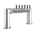 Thumbnail image #1 for Perlick 4008-6B Pass-Thru Glycol-Cooled Countertop Beer Tower — 2-Column, 6-Faucet, Polished Chrome