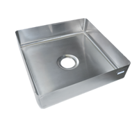 BK Resources SB-16-2020-5 20 x 20 x 5 16-Gauge T-304 Stainless Steel Pre-Rinse Bowl