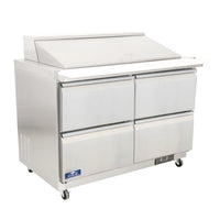 Arctic Air AMT(D)48R Mega Top Sandwich/Salad Prep Table Drawer Unit, two-section, 48-1/4