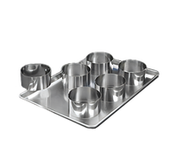 American Metalcraft 6-Inch ID x 3-Inch Deep Stainless Steel Cake Ring