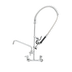 Thumbnail image #1 for Steel Works Stainless Wall-Mount Pre-Rinse Faucet with 12-Inch Add-On Faucet, 8-Inch Centers