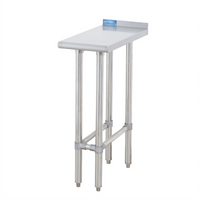 Sapphire Manufacturing 15-Inch x 30-Inch Stainless Steel Equipment Filler Table with 1-1/2-Inch Rear Up-Turn