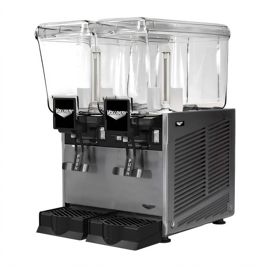 Product image #1 for Vollrath Countertop Pre-Mix Refrigerated Beverage Dispenser, 2-Bowl Stirring Paddle, 3.2 Gallon Each