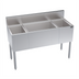 Thumbnail image #1 for Krowne Royal Series 48-Inch Underbar Center Combination Ice Bin with Dual Bottle Wells, 74 lb. Capacity