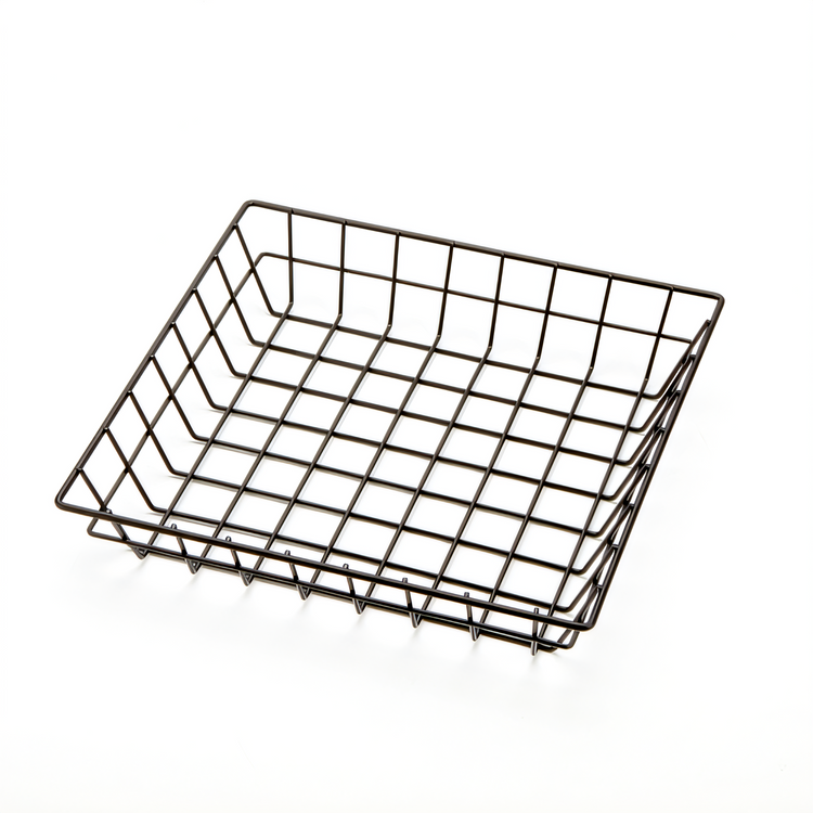 Product image #1 for American Metalcraft 10-Inch Square Black Iron Wire Grid Serving Basket