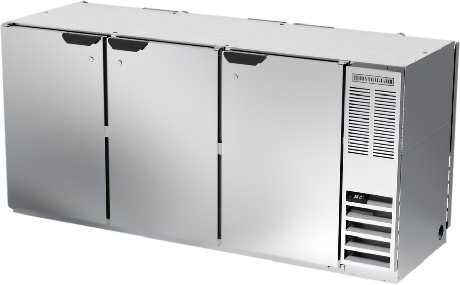 Product image #1 for Beverage-Air 72-Inch Three-Section Pass-Thru Back Bar Refrigerator with Solid Doors