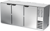 Thumbnail image #1 for Beverage-Air 72-Inch Three-Section Pass-Thru Back Bar Refrigerator with Solid Doors