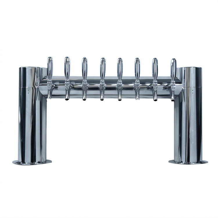 Product image #1 for Micro Matic Metropolis H 8-Faucet Air-Cooled Countertop Draft Tower, Polished Stainless Steel