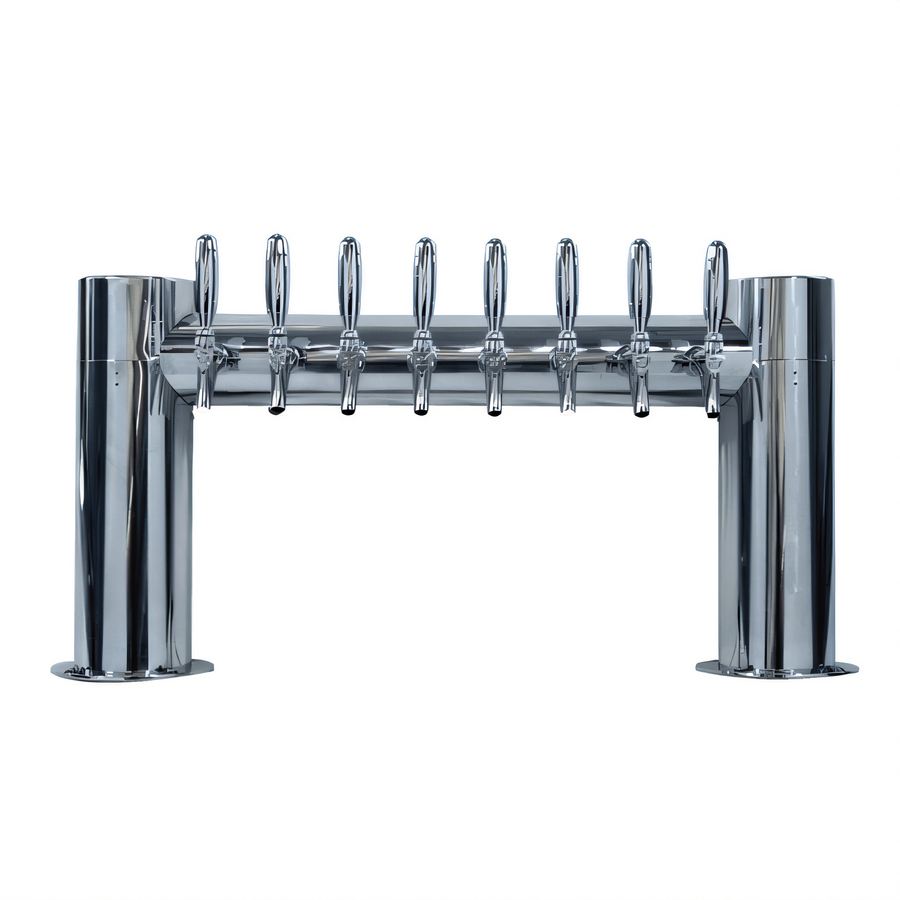 Product image #1 for Micro Matic Metropolis H 8-Faucet Air-Cooled Countertop Draft Tower, Polished Stainless Steel