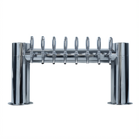 Micro Matic Metropolis H 8-Faucet Air-Cooled Countertop Draft Tower, Polished Stainless Steel