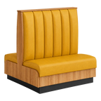 Thumbnail image #1 for ATSMFG ATS AT&S-AD-KR48-6CH GR6 Karender Standard Booth, double, 48" long x 48" high, 6-channel back, Upholstery and foam fitted over a computer-cut