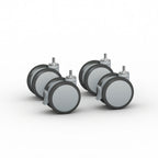 Thumbnail image #1 for RATIONAL 60.71.267 4-Caster Mobility Kit for Size L and XL Units, 5-Inch Casters, 2 Locking, Non-Height-Adjustable