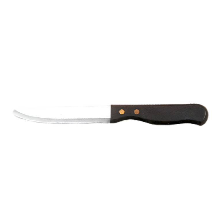 Product image #1 for American Metalcraft 5-Inch Stamped Steak Knife with Rounded Tip and Jumbo Black Plastic Handle